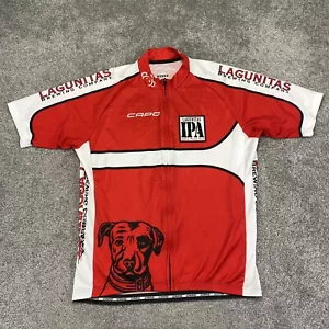 Lagunita Brewing Company Capo Cycling Jersey Womens XXXL Red Full Zip India Pale - Picture 1 of 12