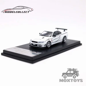 Model Collect MC 1:64 SKYLINE R34 V-SPEC White Mines Diecast Model Car - Picture 1 of 5
