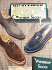 1948 Original Esquire Art Ad Advertisement Winthrop Shoes Old Thompson Whiskey
