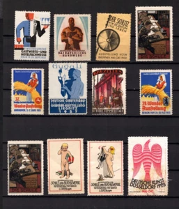 Vignetten 20/30er Jahre, Lot von 12 Stück, nur verschiedene  (T-63) - Bild 1 von 1