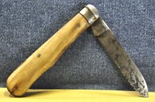 "Lütters&Cie Solingen"  Vtg  Rare Wooden  Handle  German c.1937's  Folding knife