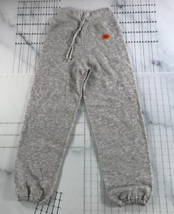 Vintage Bassett Walker Sweatpants Boys Medium Heather Grey Elastic Ankle - Picture 1 of 7