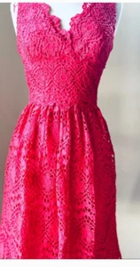 Adrianna Papell Womens V-Neck Sleeveless Fit-and-Flare Dress, size 2 - Picture 1 of 12