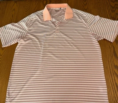Camisa Ping XXL Alta Rosa Rayas Polo Golf Aire Libre Ligera Informal Rugby Foto 1 de 4