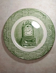 The Old Curiosity Shop Bread and Butter Plate, by Royal (USA) Green 6.5" - Picture 1 of 7