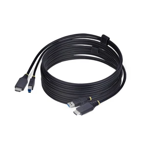 Startech HU12210-KVM-CABLE 10FT (3M) HDMI AND USB 5GBPS KVM CABLE, 4K 60HZ, HDMI - Picture 1 of 1