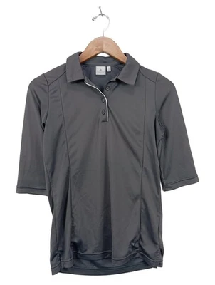 CROSS Polo-Shirt Damen Shirt Gr. DE 36 hellgrau Casual-Look - Bild 1 von 4