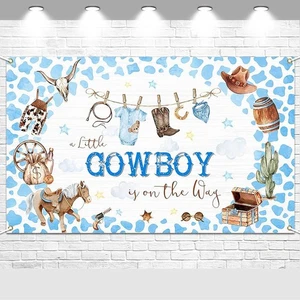 Avezano Cowboy Babyparty Hintergrund Jungen Rodeo Banner - Bild 1 von 1