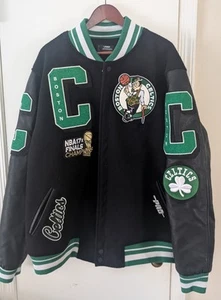 Chaqueta de bombardero Pro Standard NBA Boston Celtics cremallera completa para hombre talla 3XL - Imagen 1 de 9