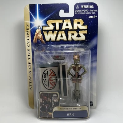 Figura de acción 2003 Star Wars WA-7 DEXTER'S DINER #28 Attack of the Clones nueva Foto 1 de 4
