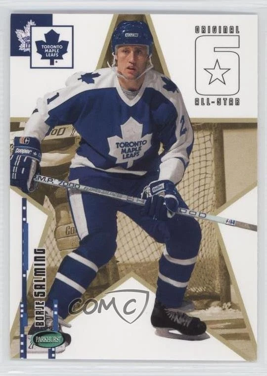 2003 Parkhurst Original Six Toronto Maple Leafs All-Star Borje Salming #63 HOF - Image 1 of 2