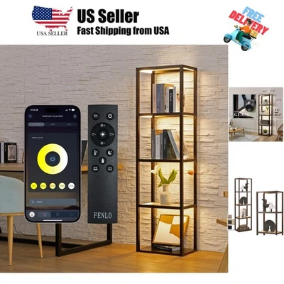 LED Display Shelf with Lights – Curio Cabinet for Collectibles with Dimmable ... - Image 1 of 4