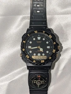 Casio 358 A 100W Compass WATCH Japan - Picture 1 of 7