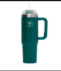 Tupperware Big T Insulated Tumbler 37 oz/1100 ml HOT /COLD MYSTERIOUS GREEN NEW - Picture 1 of 5