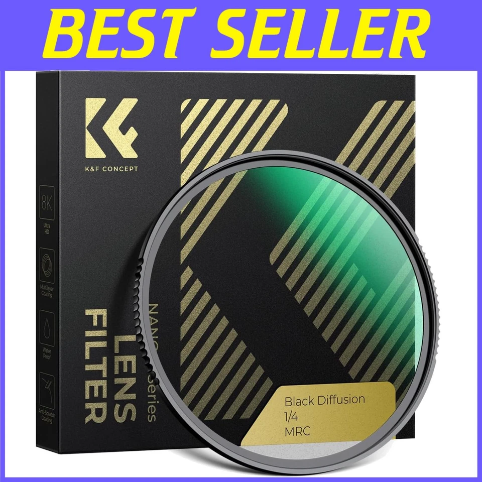 77mm Black Diffusion Filter - Ideal for Vlog, Portrait, and Cinematic Imagery - Image 1 of 4