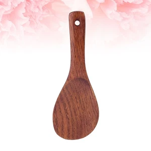 Cuchara de madera con borde dentado cucharas mezcladoras para cocinar cena servir - Imagen 1 de 11