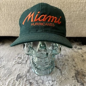 Vintage Miami Hurricanes Sports Specialties linea singola scritta lana verde - Foto 1 di 10