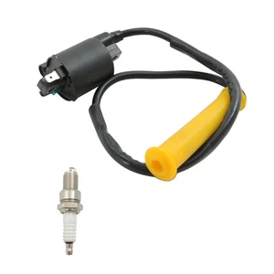 Ignition Coil & Spark Plug W/Cap 30510-HP5-601 For Honda 2007-2013 Rancher 420 - Picture 1 of 9