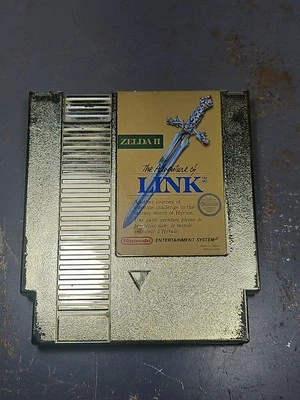 Zelda II: The Adventure of Link Gold (Nintendo NES, 1988) Cart Only TESTED - Image 1 of 4