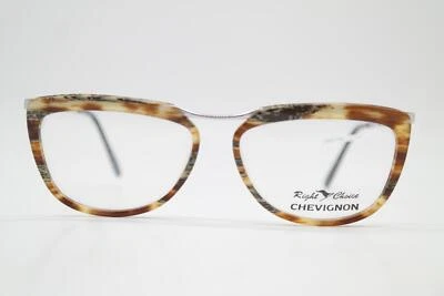 Vintage Brille CHEVIGNON SANTA MONICA Braun Silber Oval Brillengestell - Bild 1 von 4