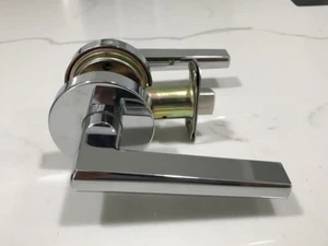 *BRAND NEW* EZ SET BY DELANEY PASSAGE LOCK BP-501T-VI-US26 BRIGHT CHROMIUM - Picture 1 of 9