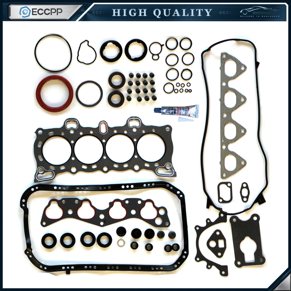ECCPP Head Gasket Set For Honda Civic Del CRX DX HF D16A6 D15B2 D15B6 D15B7 SOHC - Image 1 of 4