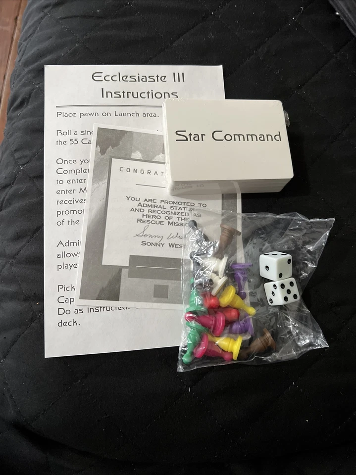 Ecclesiaste lll The Quest Limited Edition Space Board Game Parts No Board  - Image 1 of 1