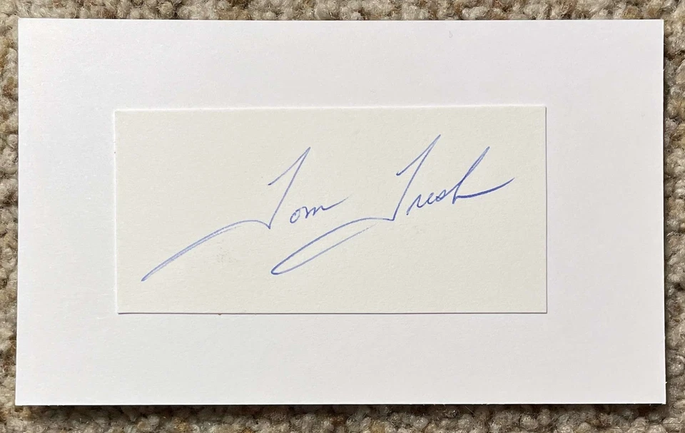 Tom Tresh signed cut - Yankees Tigers debut 1961 - Image 1 of 1