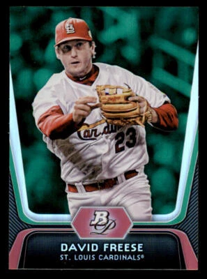 2012 Bowman Platinum Emerald #82 David Freese - Image 1 of 2
