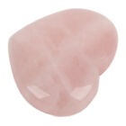 Heart Shaped Rose Quartz Anxiety Relief Receive Energy Heart For Meditation Au