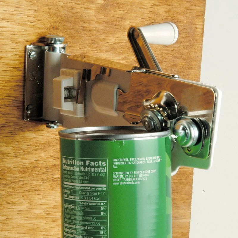 Lifetime Brands 609WH Can Opener, Wall Mount, Chrome-Plated Steel and Enamel - Image 1 of 1