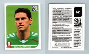 Guillermo Franco #62 South Africa 2010 Fifa World Cup Panini Sticker - Picture 1 of 1