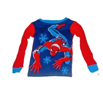 Camisa de manga larga para niños Marvel Spidey Navidad ropa de dormir (talla 4) Foto 1 de 2