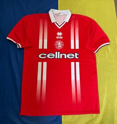 MIDDLESBROUGH 1998-1999 HOME SOCCER JERSEY FOOTBALL SHIRT ERREA Sz. L - Image 1 of 4
