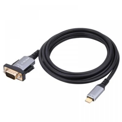 USB C to VGA 15Pin Audio Video Cable | Type C Male - VGA Male  1.8m - Image 1 of 3