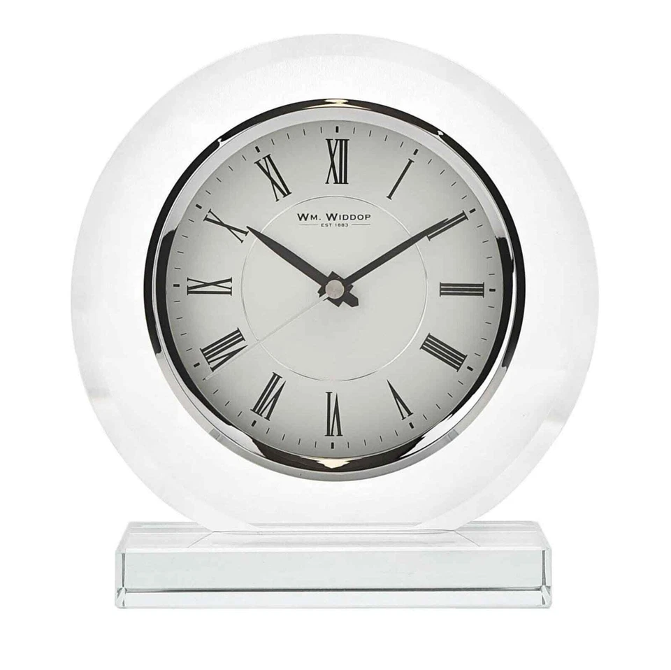 W2670 Widdop Round Glass Mantel Clock