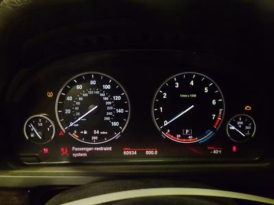 Velocímetro OEM BMW 750i MPH 2009-2011 a 31/08/10 10 760i 10 550i GT 60 k millas Foto 1 de 4