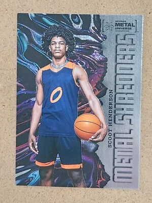 2022 Skybox Metal Universe Champions Metal Shredders #122 Scoot Henderson - Image 1 of 2