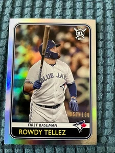 Big League Rainbow Foil 2020 #213 Rowdy Tellez 057/100 nuovo come nuovo in mano raro - Foto 1 di 2