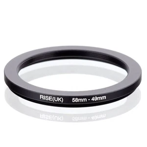RISE(UK) 58mm-49mm 58-49 mm 58 to 49 Step down Ring Filter Adapter black - Picture 1 of 3