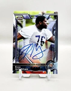 2015 Topps Chrome Football #160 (Autograph Blue) EDDIE GOLDMAN - Picture 1 of 2