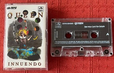 QUEEN - VERY RARE INDIAN CASSETTE TAPE - INNUENDO - GRAMMOPHONE CO OF INDIA Foto 1 de 4