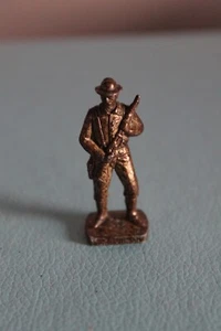 BILL TILGHMAN 1,6"" Figurine Métal Bronze Étain VINTAGE Enfants RARE Italie - Photo 1/4