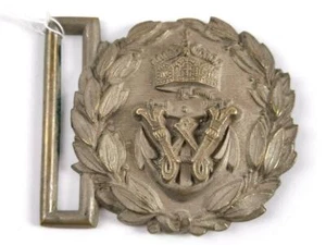 Kaiserliche Marine Schärpenschloß für Offiziere 1902 bis 1918, Messing versilber - Picture 1 of 7