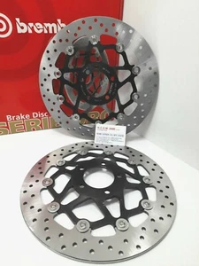 SUZUKI 1200 GSX INAZUMA 1999 2000 BREMBO COPPIA DISCHI FRENO FLOTTANTI ANTER - Picture 1 of 1