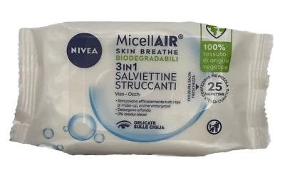 Nivea MicellAir Skin Breathe Make-up-Tücher  1 x 25 Stück - NEU&OVP - Bild 1 von 2