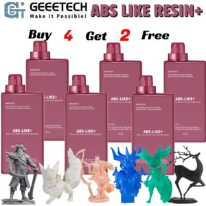 【Buy 4 Get 2 Free,Add 6】GEEETECH 1KG SLA/LCD 3D Printer ABS-LIKE 405nm UV Resin - Picture 1 of 61