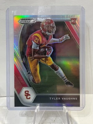 Tyler Vaughns 2021 Panini Prizm Draft Picks Rookie Silver Prizm USC Trojans - Image 1 of 2