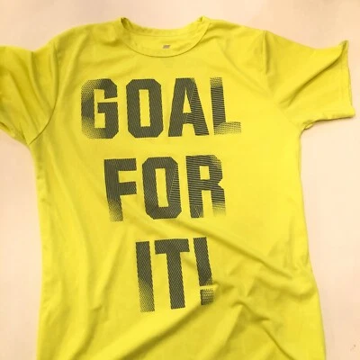 Place Sports Athletic Wear Breathable Yellow 100% Polyester T Shirt Kids XXL 16 - Image 1 of 3