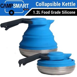 Silicone Collapsible Kettle Pop Up for Camping, Caravan, Hiking, Boat, Picnic RV
